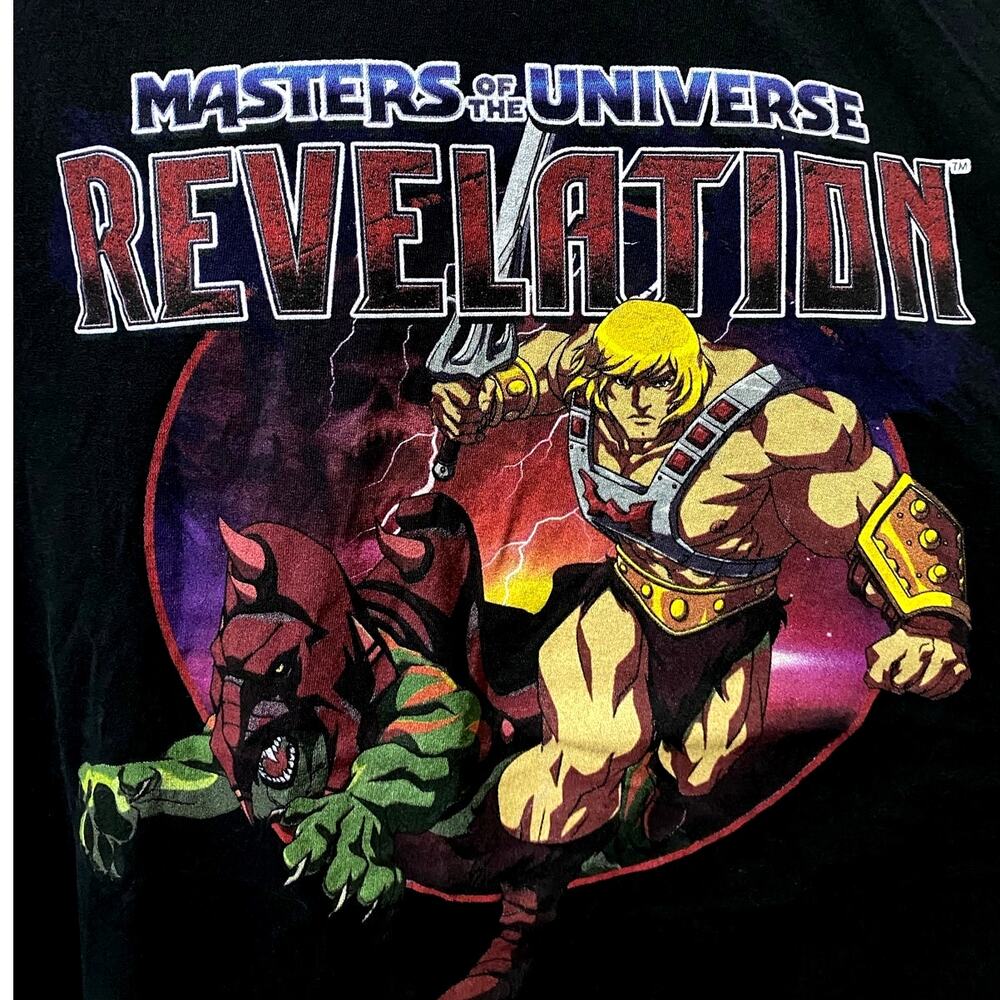 He-man masters of the universe revelations black shirt size XL